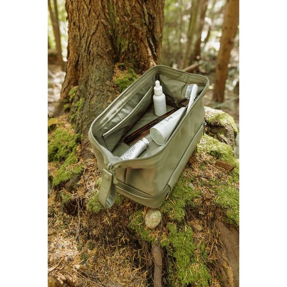 NWT BEIS Dopp Kit Cosmetic Bag in Olive Green - Picture 2 of 7